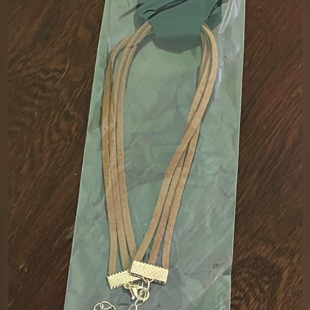 NWT Fashion Jewelry choker, brown - Picture 4 of 4